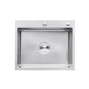 Кухонна мийка Kroner KRP Derby - 6050HM Brush (2,5/0,5 мм) CV027237 фото