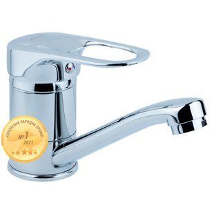 Змішувач MJ &Oslash;40 для кухні гусак прямий 150мм на шпильці AQUATICA MJ-2B129C (9744120) 9744120 фото