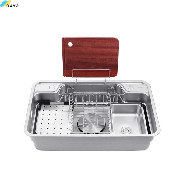 Кухонна мийка Kroner KRP Dekor - SET7848 (1.0 мм) CV033567 фото