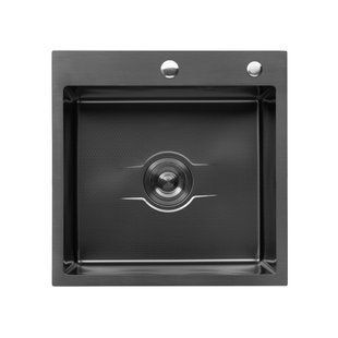 Кухонна мийка Kroner KRP Derby - 5050HM PVD (2,5/0,5 мм) CV027240 фото