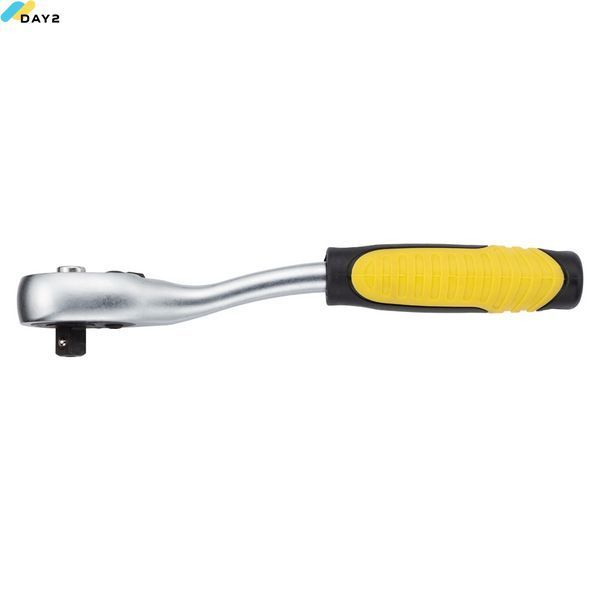 Ключ-тріскачка з вигнутою ручкою 1/4" 150мм 72T CrV SIGMA (6050071) 6050071 фото