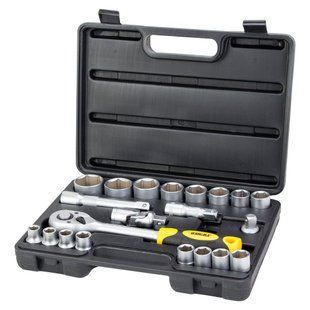Набір насадок торцевих 1/2" 21шт CrV mid SIGMA (6003721) 6003721 фото