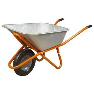 Тачка будівельна одноколісна 90л 200кг колесо 15" FLORA (5056464) 5056464 фото