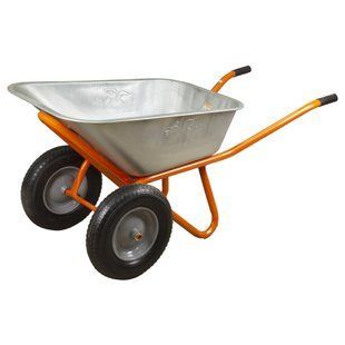 Тачка будівельна двоколісна 100л 320кг колесо 15" FLORA (5056714) 5056714 фото