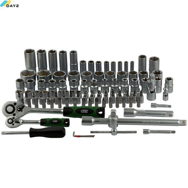 Набір насадок торцевих і біт 1/4", 1/2" 108шт GRAD (6004275) 6004275 фото