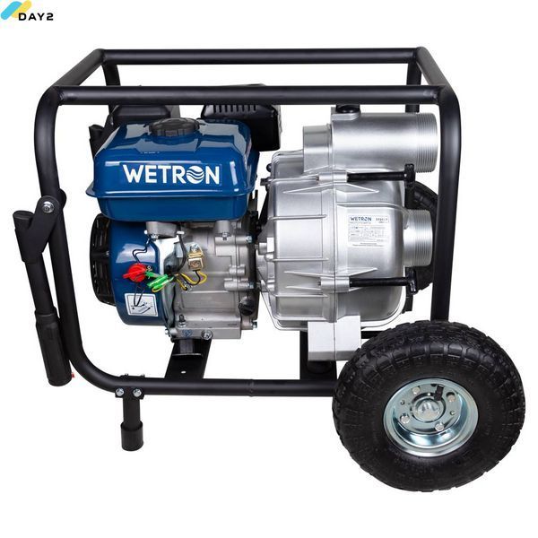 Мотопомпа 7.5 к.с. Hmax 26м Qmax 60м&sup3;/ч (4-х тактний) для брудної води WETRON WM80W (772557) 772557 фото