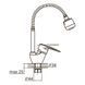 Змішувач ML &Oslash;40 для кухні гусак гофрований на гайці AQUATICA ML-4B644C (9746120) 9746120 фото 2