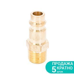 Штуцер з зовнішнім різьбових з'єднань MT 1/4" (латунь) SIGMA (7022511) 7022511 фото