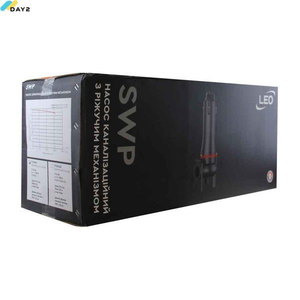 Насос каналізаційний 380В 2.2кВт Hmax 30.2м Qmax 200л/хв (з ріжучим механізмом) LEO 3.0 32SWP3.6-30-2.2L/QG (7739563) 7739563 фото
