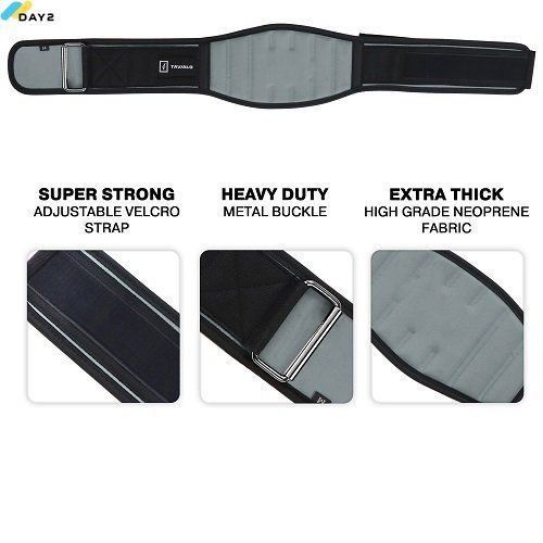 Пояс для важкої атлетики Tavialo Black-Gray XL (189301010) 189301010 фото