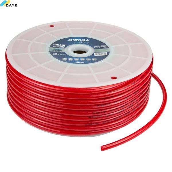 Шланг в бухті поліуретановий (PU) армований 50м 8&times;12мм REFINE (7013671) 7013671 фото