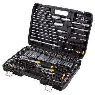 Набір насадок торцевих і біти 1/4", 3/8", 1/2" 216шт CrV SIGMA (6003841) 6003841 фото