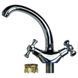 Змішувач PL 1/2 "для кухні гусак короткий вухо на гайці AQUATICA PL-4B355C (9777100) 9777100 фото 3