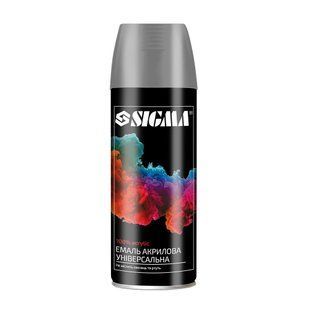 Емаль аерозольна акрилова 400мл RAL 7024 графітово-сірий глянець SIGMA (2736721) 2736721 фото