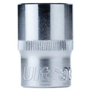 Насадка шестигранна коротка 1/2" 18мм CrV ULTRA (6070182) 6070182 фото