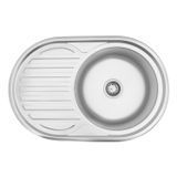 Кухонна мийка Kroner KRP Satin - 7750 (0.8 мм) CV022788 фото