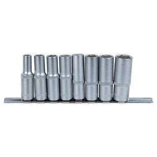 Набір насадок шестигранних подовжених 1/2" на планці 8шт CrV SIGMA (6003691) 6003691 фото