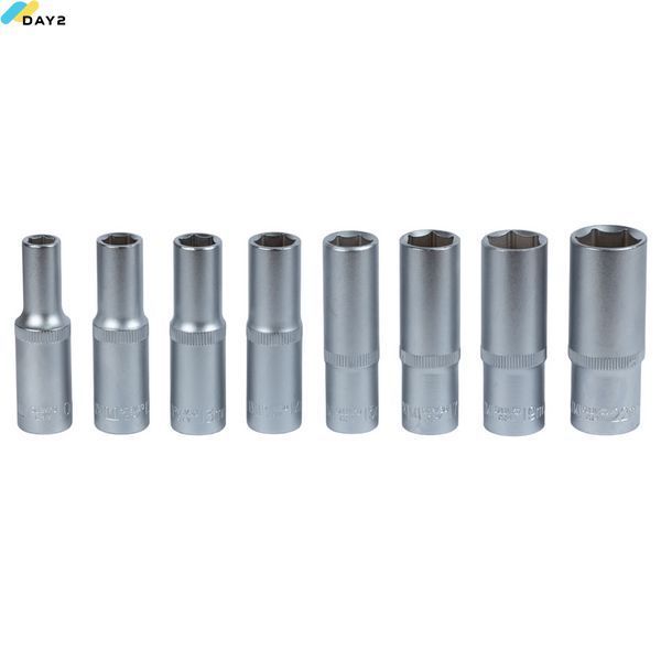 Набір насадок шестигранних подовжених 1/2" на планці 8шт CrV SIGMA (6003691) 6003691 фото