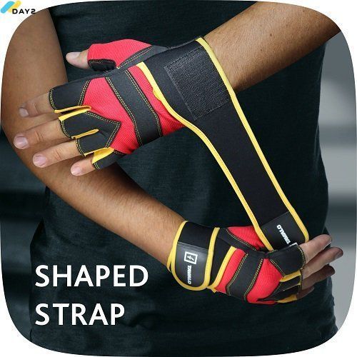 Спортивні рукавички Tavialo Black-Red-Yellow L (189203008) 189203008 фото