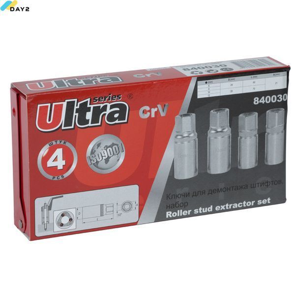 Насадки для зняття штифтів 6-12мм 4шт CrV ULTRA (840030z) 840030z фото