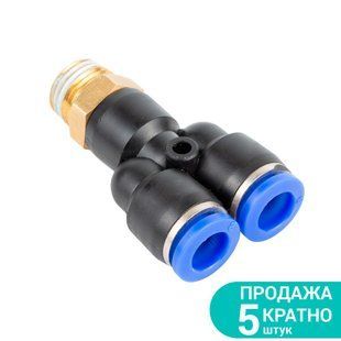 Штуцер цанговий (Y-подібний) &Oslash;12мм МТ 1/4" SIGMA (7027891) 7027891 фото