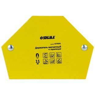 Магніт для зварки трапеція 11кг 78&times;32&times;47&times;28.5мм (30.45,60.90.75.135&deg;) SIGMA (4270341) 4270341 фото