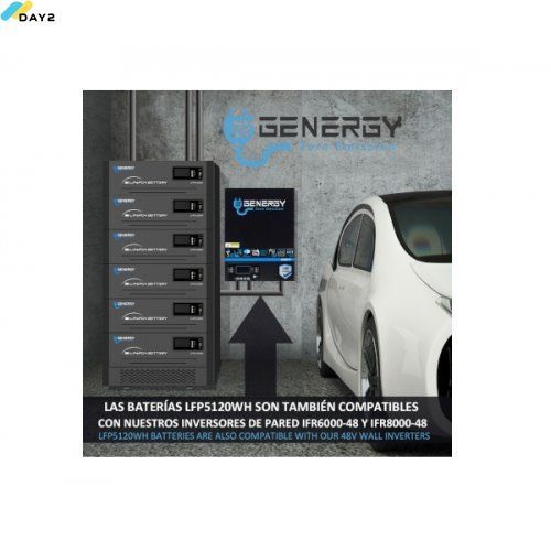 Акумулятор для накопичення енергії GENERGY LFP-5120W 5120 Вт (240075090) 240075090 фото