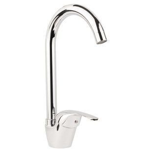 Змішувач s55 &Oslash;40 для кухні вилив високий вухо на гайці AQUATICA (9755100) 9755100 фото