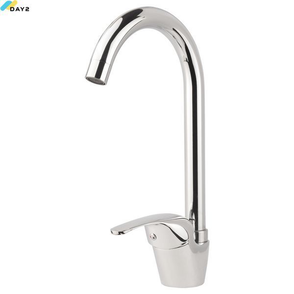 Змішувач s55 &Oslash;40 для кухні вилив високий вухо на гайці AQUATICA (9755100) 9755100 фото