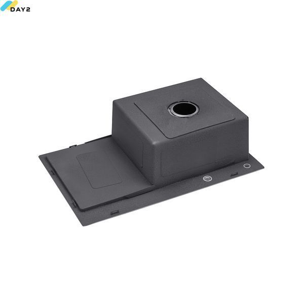 Кухонна мийка Kroner KRP Schwarze - 7849RHM PVD (3.0/1.0 мм) CV025279 фото