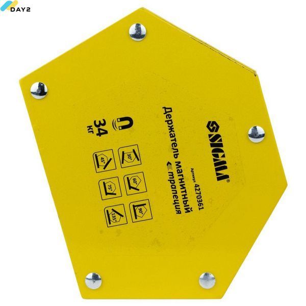 Магніт для зварки трапеція 34кг 105&times;65&times;65&times;45мм (30,45,60,75,90,135&deg;) SIGMA (4270361) 4270361 фото